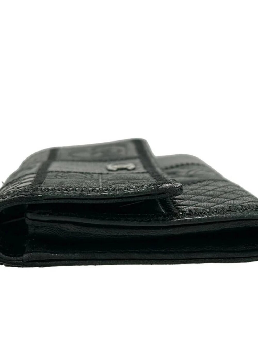 CHANEL Icon Black Leather Patent Leather Other Style Wallet - Picture 10 of 13